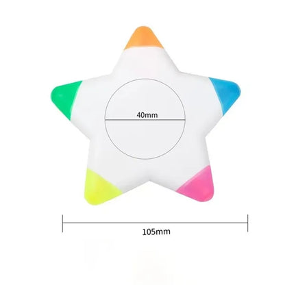 5 Color Fluorescent Highlighter Pens