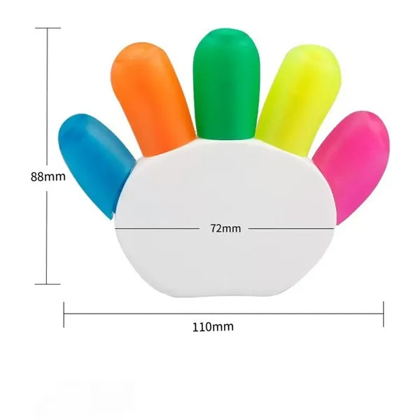5 Color Fluorescent Highlighter Pens