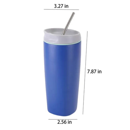 20oz Stainless Steel Vacuum Insulated Sports Tumbler Straw