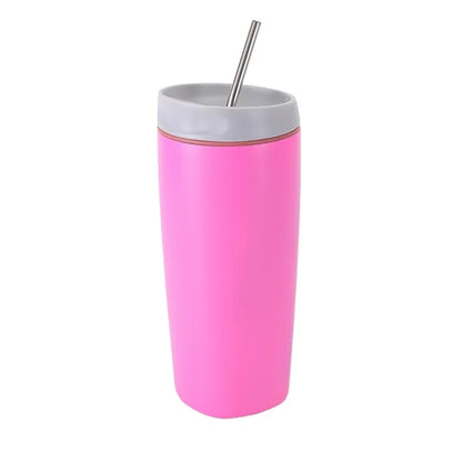 20oz Stainless Steel Vacuum Insulated Sports Tumbler Straw