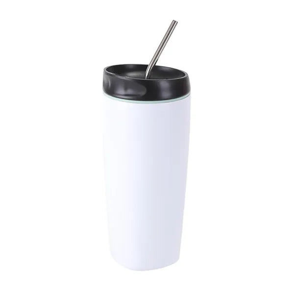 20oz Stainless Steel Vacuum Insulated Sports Tumbler Straw