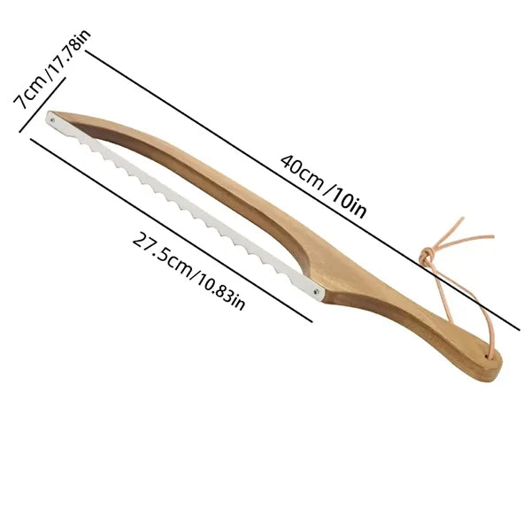 Wooden Handle Metal Blade Bread Knife