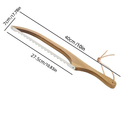 Wooden Handle Metal Blade Bread Knife