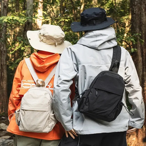 Convertible Backpack With Zipper Strap Single Or Double Use
