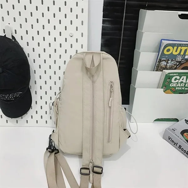 Convertible Backpack With Zipper Strap Single Or Double Use