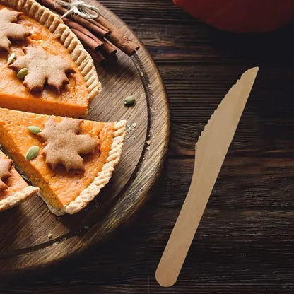 Disposable Eco-Friendly Wooden Knife for Dining Flatware