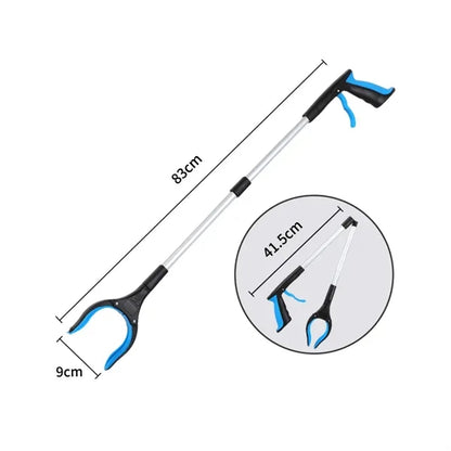 Foldable Trash Reacher Grabber Tool w/ Rotating Magnetic Jaw