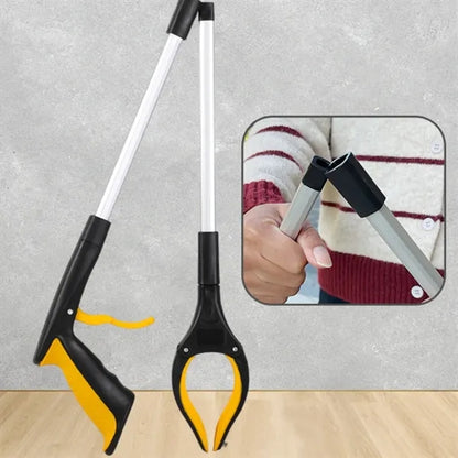 Foldable Trash Reacher Grabber Tool w/ Rotating Magnetic Jaw