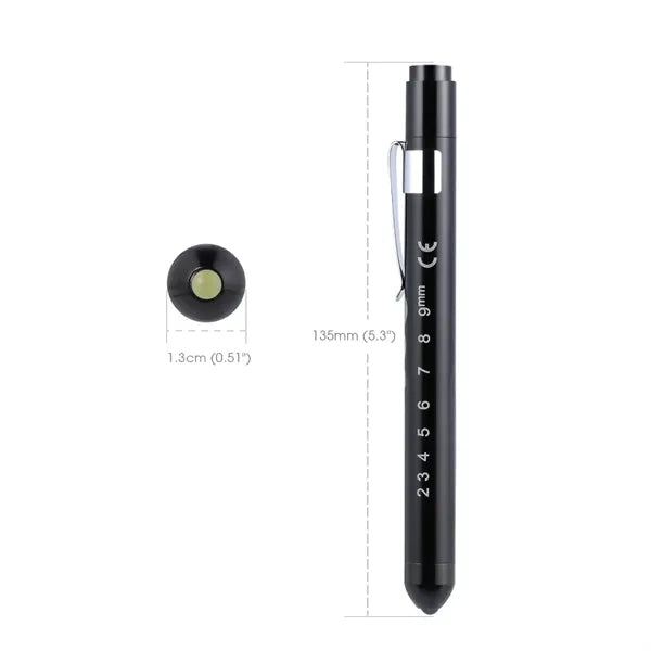 Medical LED Penlight with Pupil Gauge for Exams