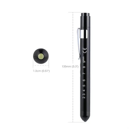 Medical LED Penlight with Pupil Gauge for Exams