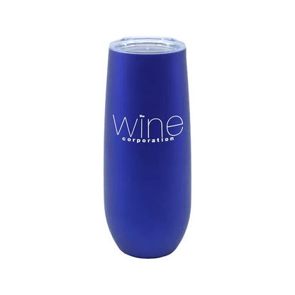 14 oz. Stainless Steel Champagne Flute w/ Rubberized Finish