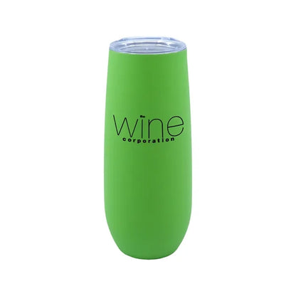 14 oz. Stainless Steel Champagne Flute w/ Rubberized Finish