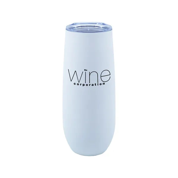 14 oz. Stainless Steel Champagne Flute w/ Rubberized Finish