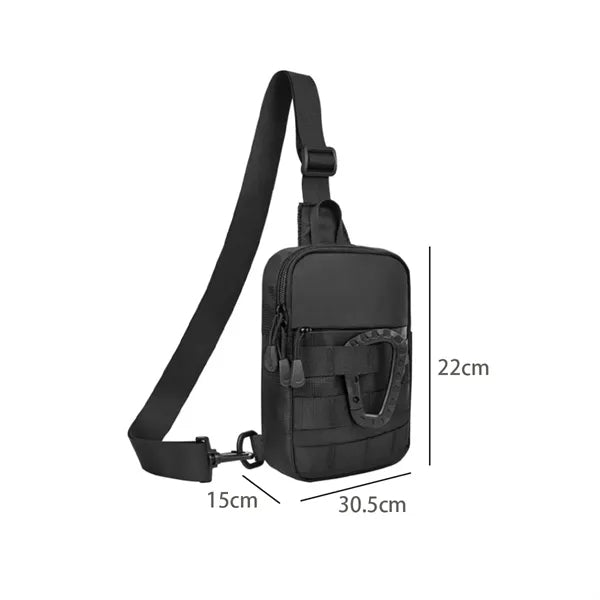 Tactical Sling Bag With carabiner for Outdoor Travel