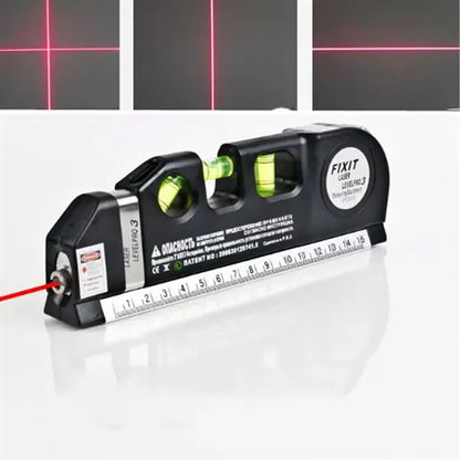 Multi-Function Laser Level with Integrated Tape Measure