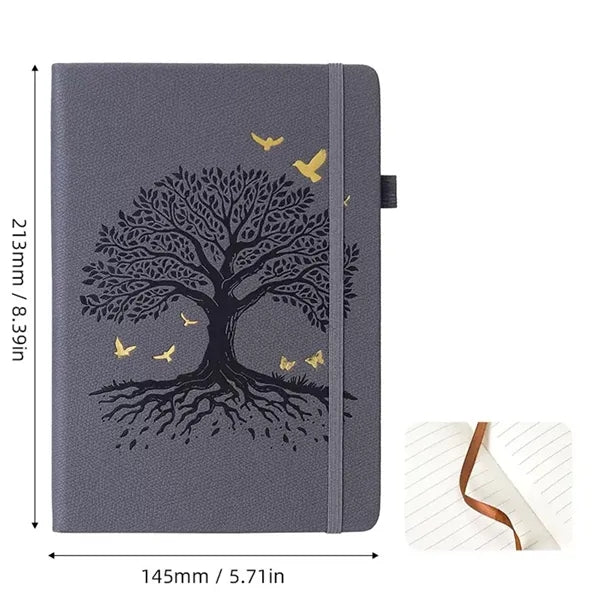 A5 PU Leather Lined Notebook