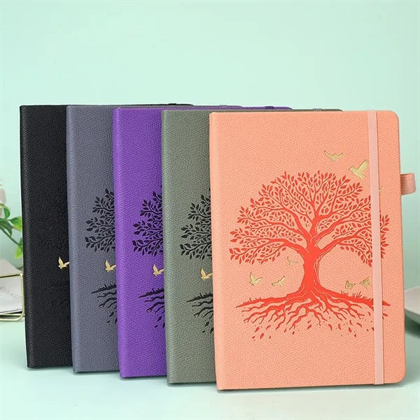 A5 PU Leather Lined Notebook