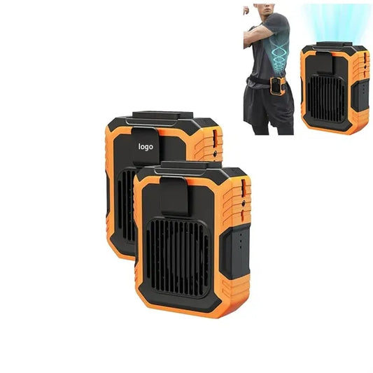 Rechargeable Portable Waist Clip Fan with LED Light