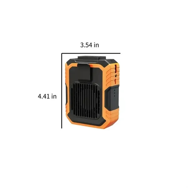Rechargeable Portable Waist Clip Fan with LED Light