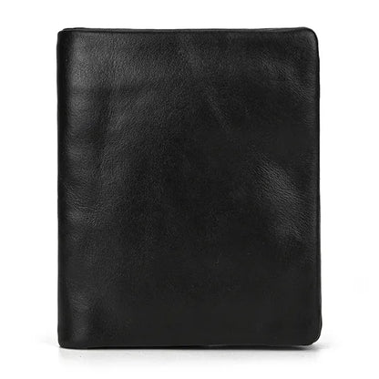 Slim Multiple Card Slots Genuine Leather Bifold Short Wallet
