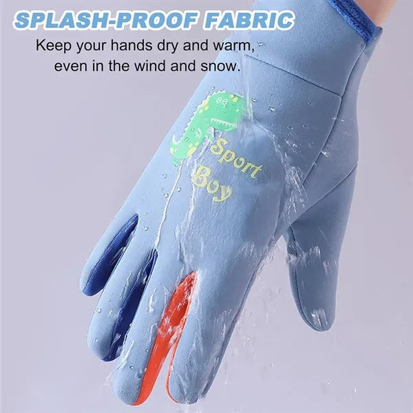 Winter Warm Kids Waterproof Gloves