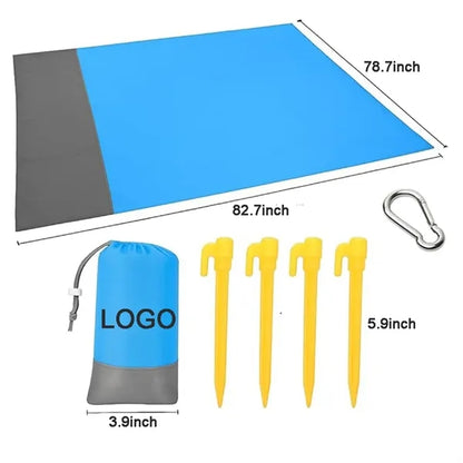 Portable Polyester Large Sandproof Beach Blanket Picnic Mat