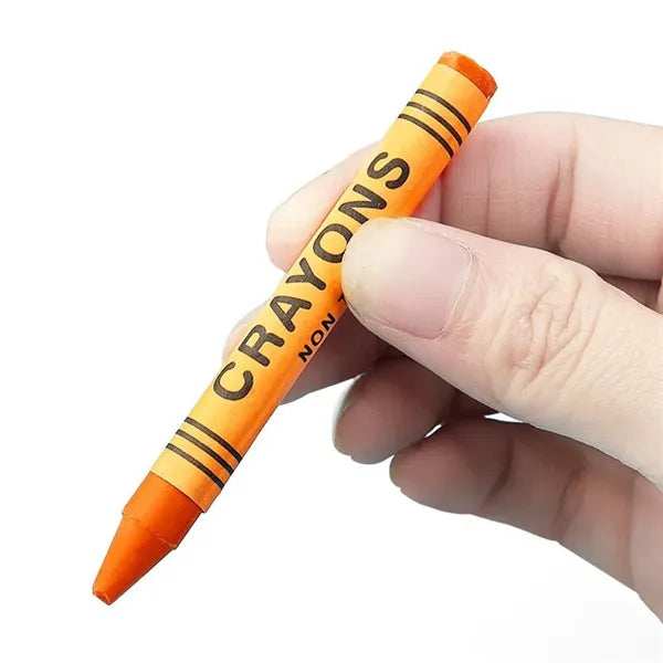 6-Color Vibrant Easy-Grip Cylindrical Oil Painting Crayons