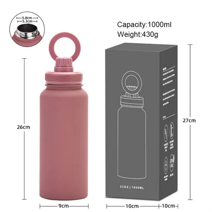 35OZ.Stainless Steel Portable Thermos Cup Sports Kettle