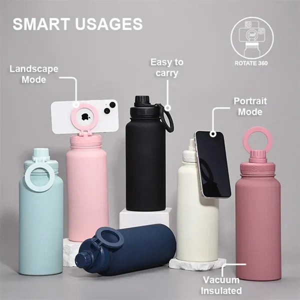35OZ.Stainless Steel Portable Thermos Cup Sports Kettle