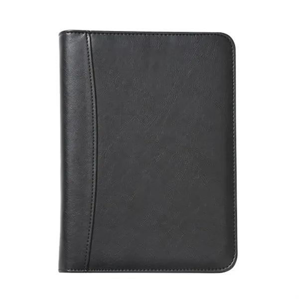 A5 Business Leather Refillable Zippered Conference Folder