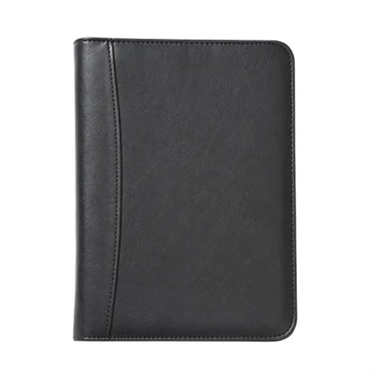 A5 Business Leather Refillable Zippered Conference Folder