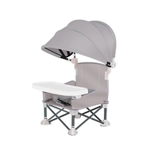 Canopy Anti-Tip Base Portable Outdoor Toddler Feeding Chair