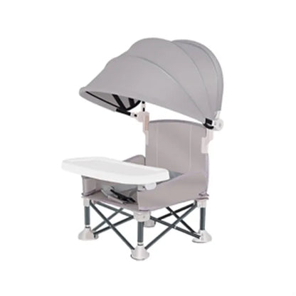 Canopy Anti-Tip Base Portable Outdoor Toddler Feeding Chair
