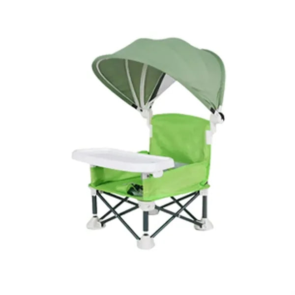 Canopy Anti-Tip Base Portable Outdoor Toddler Feeding Chair