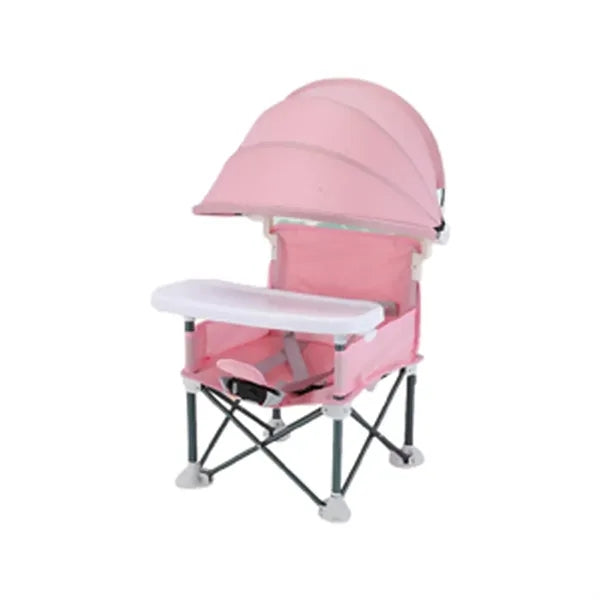 Canopy Anti-Tip Base Portable Outdoor Toddler Feeding Chair
