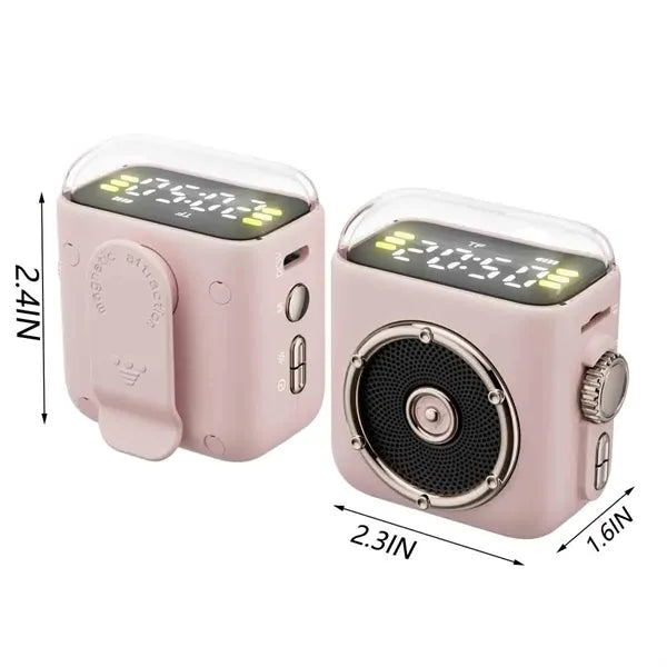 Mini Magnetic Bluetooth Speaker With Light