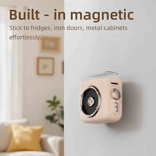 Mini Magnetic Bluetooth Speaker With Light
