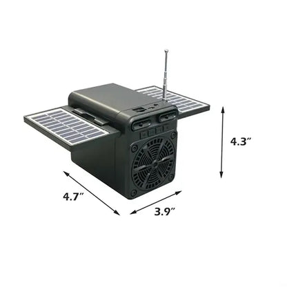 Versatile Solar Powered FM Radio With Bluetooth