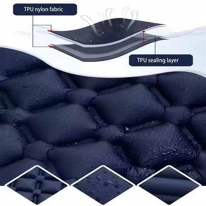 Camping Air Mattress Built In Foot Pump Outdoor Sleeping Pad