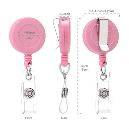 Badge Reel With Belt Clip