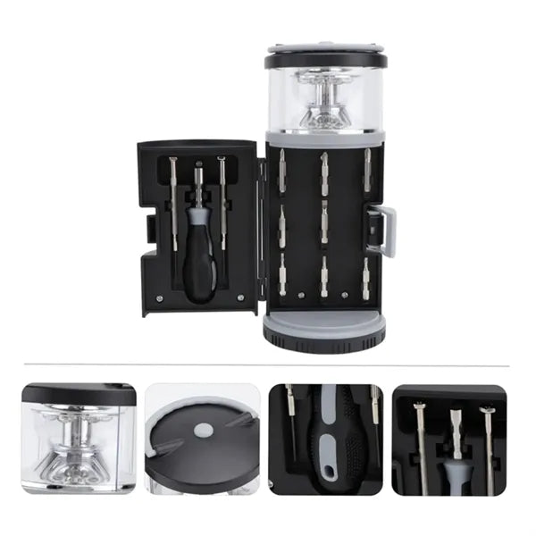 Portable Screwdriver Set with LED Light