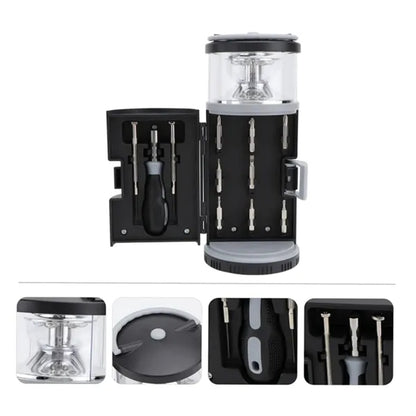 Portable Screwdriver Set with LED Light