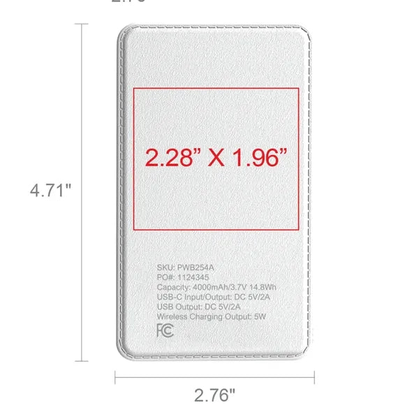Phase Wireless Power Bank 4000