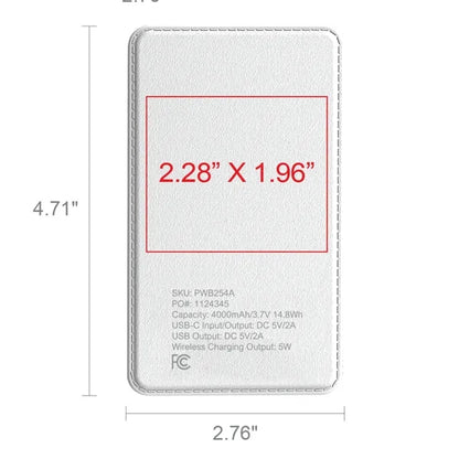 Phase Wireless Power Bank 4000