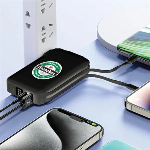 ChargerMerge 10,000 Corded Powerbank