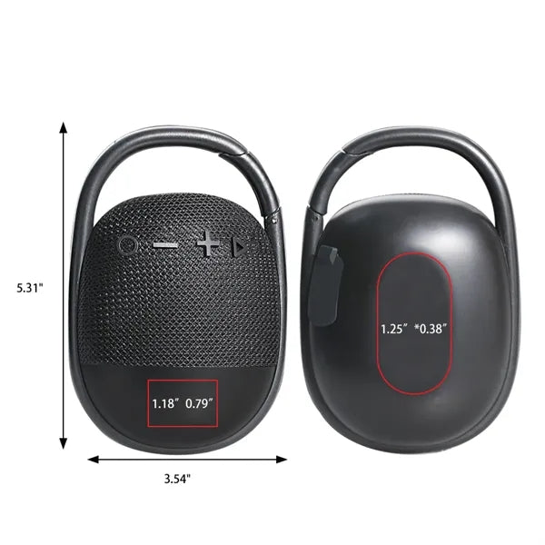 Mindiss Clip Waterproof Bluetooth Speaker