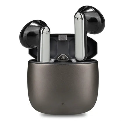 Lloyd Black Metal Wireless Earbuds