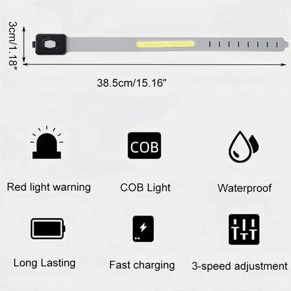 Outdoor Waterproof Rechargeable COB Running Arm Light