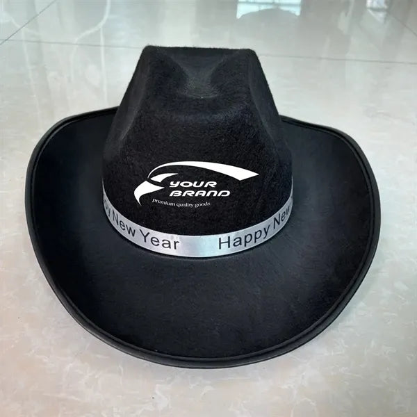 Custom Vintage Western Brim Roll Up Cowboy Hat With Band