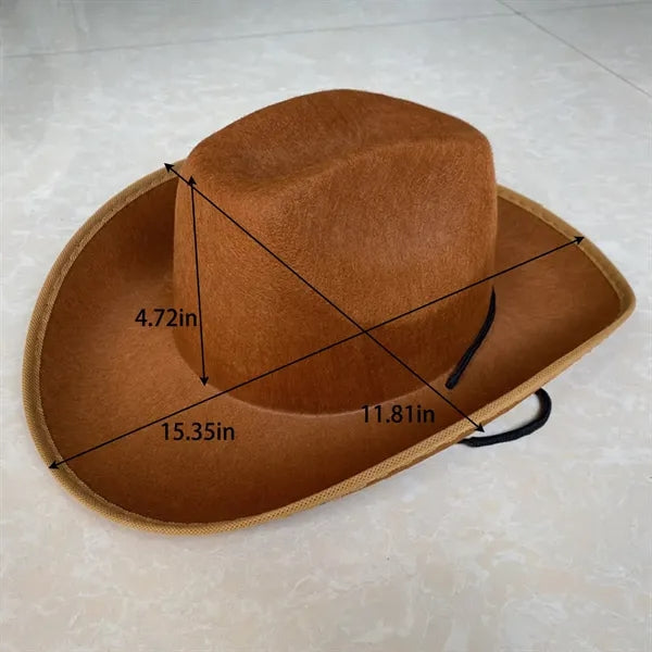 Custom Vintage Western Brim Roll Up Cowboy Hat With Band